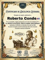 Certificado de Excelencia Literaria